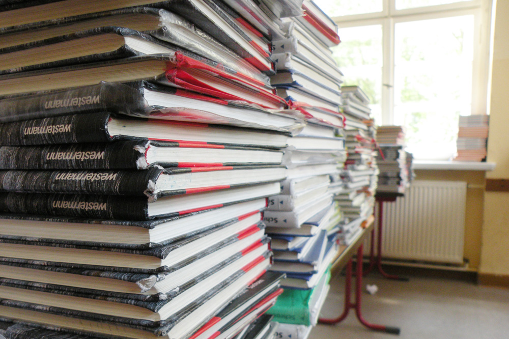 Vorbereitung für den Schuljahresstart im Gymnasium. Foto: Marko Hofmann