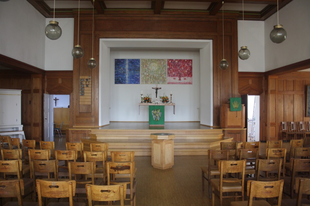 Gemeindesaal der Bethlehemsgemeinde. Foto: Ernst-Ulrich Kneitschel