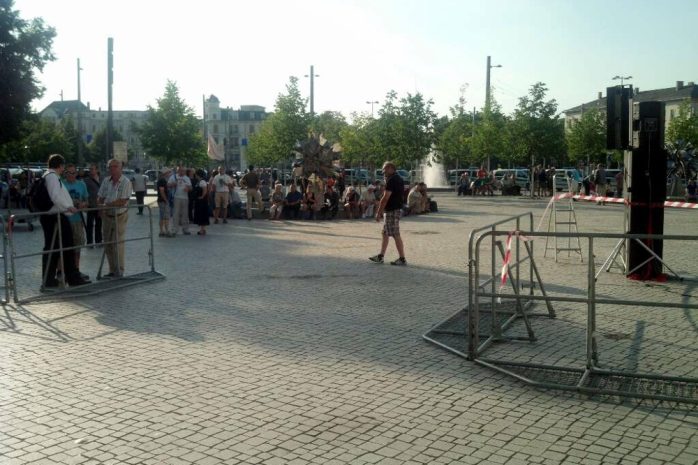 18:40 Uhr auf dem Wagnerplatz. Foto: L-IZ