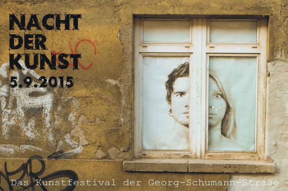 Einladung zur "Nacht der Kunst" auf der Georg-Schumann-Straße. Grafik: NdK Leipzig