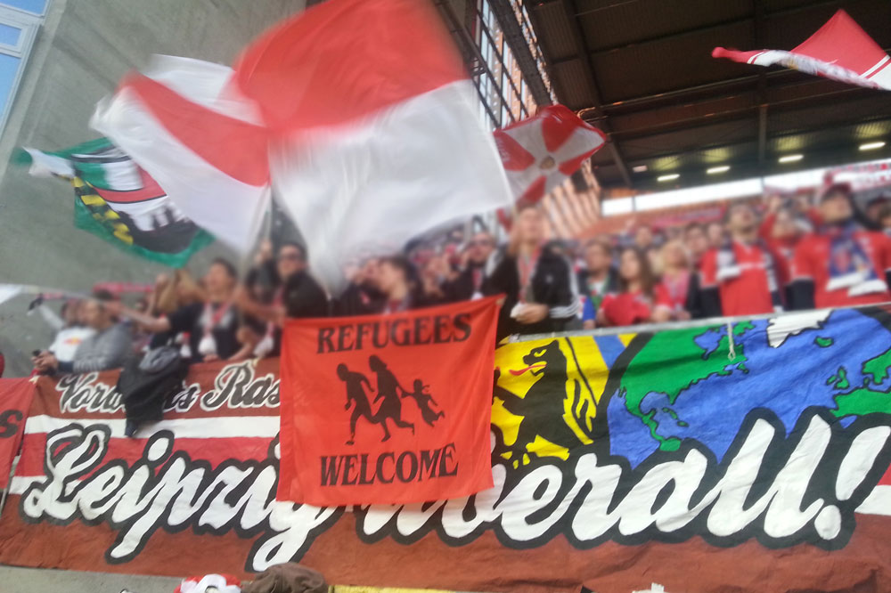 Nicht auf einer Linie mit Mateschitz: Fans von RB Leipzig. Foto: Red Aces