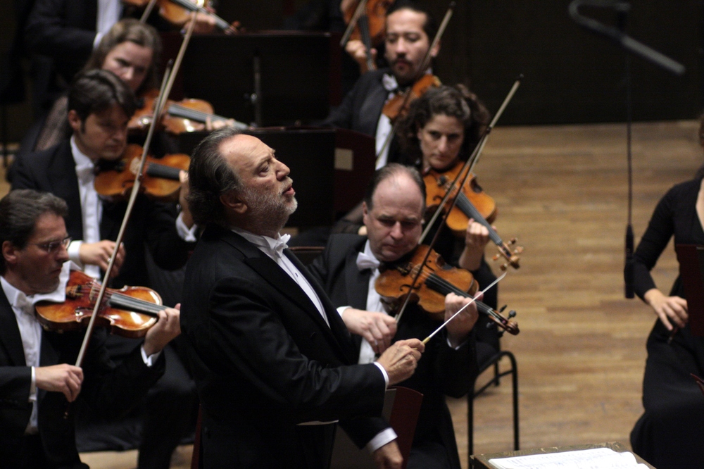 Riccardo Chailly im Gewandhaus. Foto: Alexander Böhm