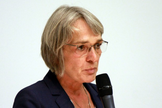 Sonja Borgiato vom Flüchtlingsrat Leipzig e.V. Foto: Alexander Böhm