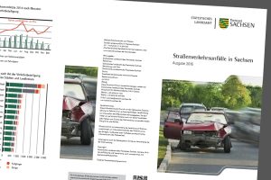 Faltblatt zur sächsischen Verkehrsunfallstatistik 2014. Repro: L-IZ