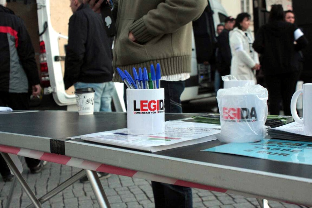 Legida: Längst auch eine Frage des Merchandising. Foto: L-IZ.de