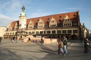 Hingucker: Leipzigs Altes Rathaus. Foto: Ralf Julke