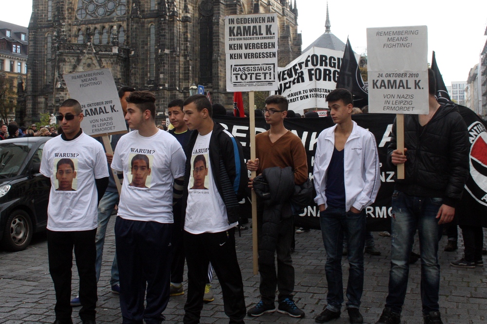 Demonstration in Gedenken an Kamal K. im Oktober 2013. Foto: Alexander Böhm