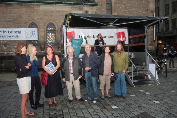 Die ursprünglichen Redner. Foto: Alexander Böhm