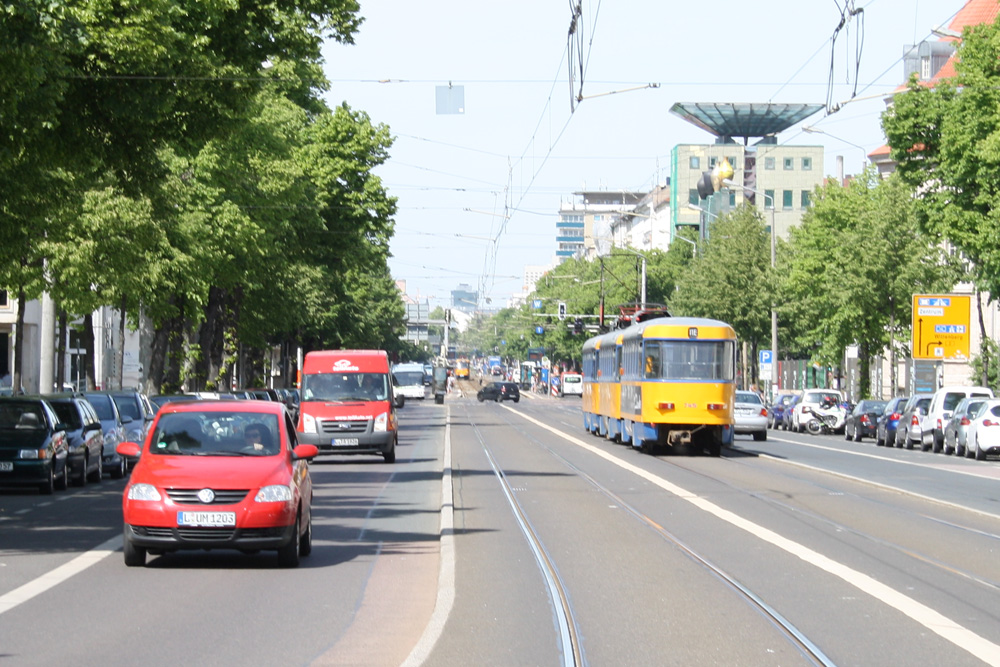 Wirklich voller sind die Straßen in Leipzig - wie hier die KarLi - nicht geworden. Foto: Ralf Julke