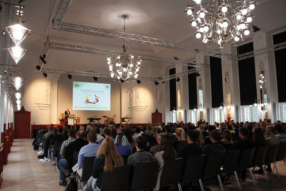 Eröffnung des ersten internationalen Kongresses in der sanierten Kongresshalle. Foto: Zoo Leipzi