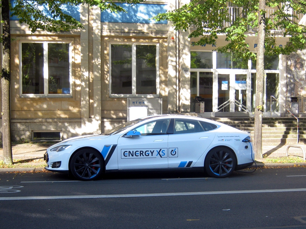 Ladestation für Elektromobilität an der HTWK. Foto: Alexander Böhm