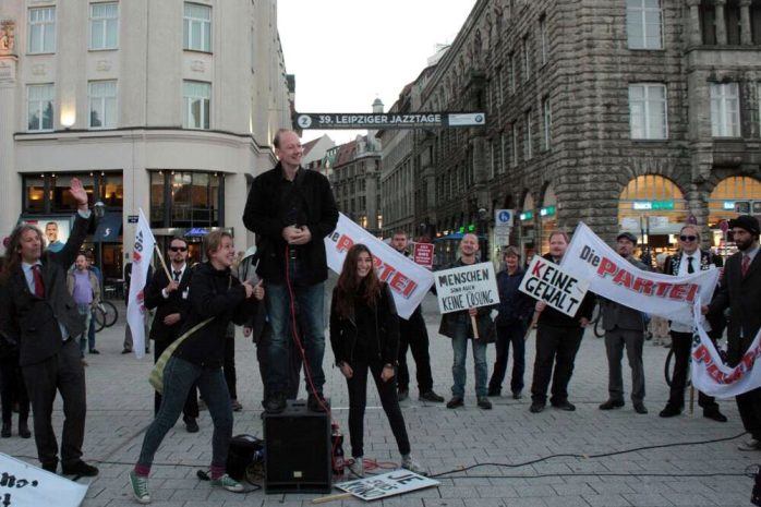Martin Sonneborn - the godfather of eu - erobert Leipzig. Foto: L-IZ.de