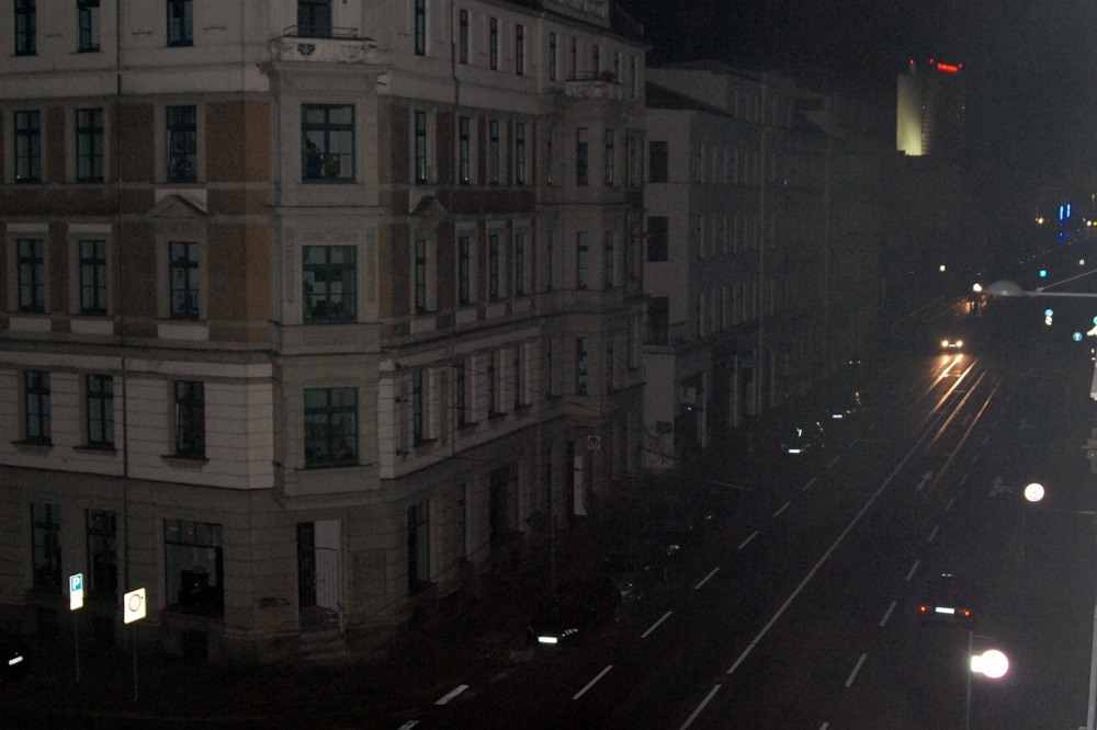 Waldstraßenviertel an der Jahnalle gegen 23 Uhr. Foto: L-IZ.de