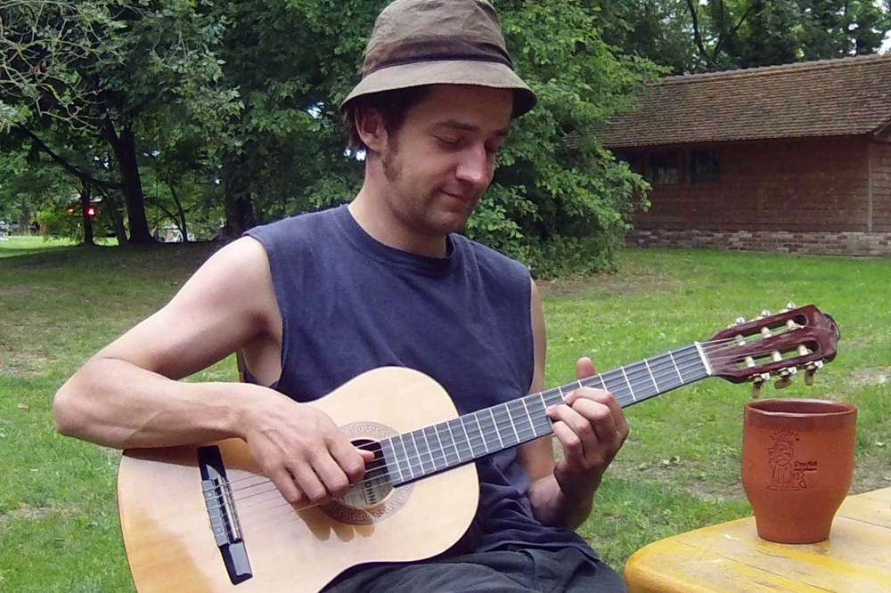 Wusel, der Gitarrenschrubber von Amped. Foto: privat