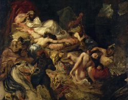 Eugène Delacroix: Der Tod des Sardanapal (Ölstudie, 1826 / 1827). Foto: Musée du Louvre