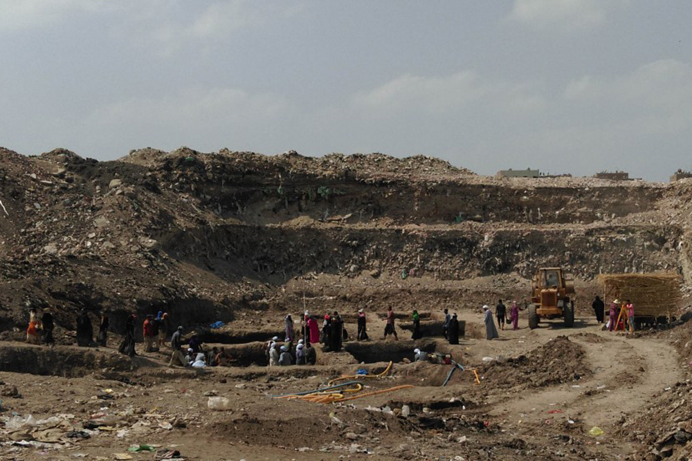 Grabungsgelände des Nektanebos Tempels. Foto: Dietrich Raue