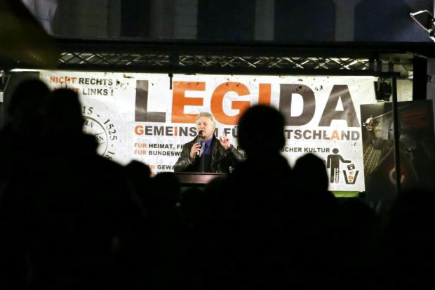 Jürgen Elsässer bei LEGIDA. Foto: L-IZ.de