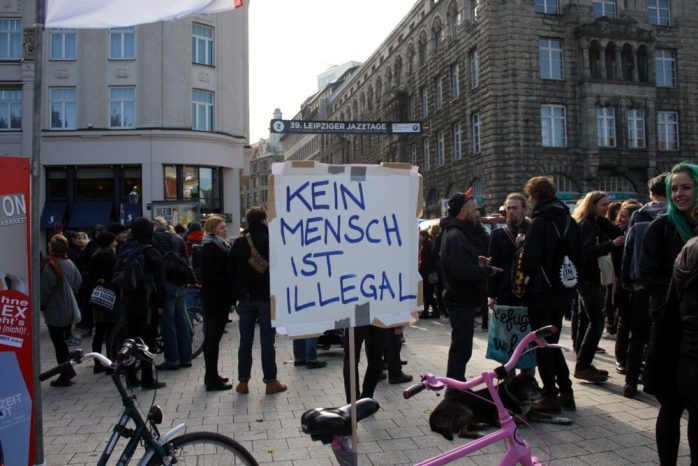Kein Mensch ist illegal. Foto: Alexander Böhm