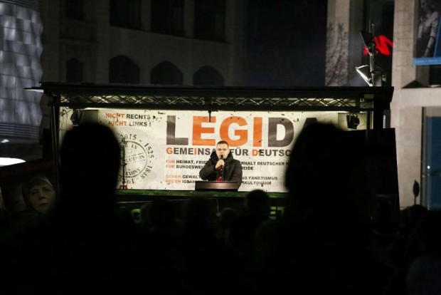 Markus Johnke bei seiner Rede am 26. Oktober 2015. Foto: L-IZ.de