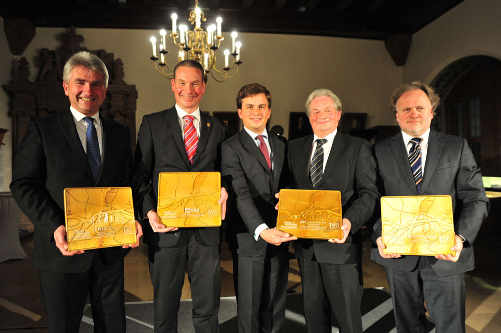 Die stolzen Preisträger. Foto: Dieter Grundmann/Westend-PR