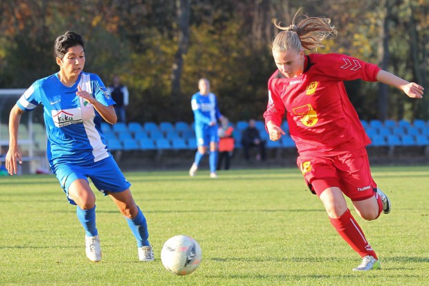 Johanna Breitenbach aus dem U17-Kader des FFV stand in der Startelf. Foto: Jan Kaefer