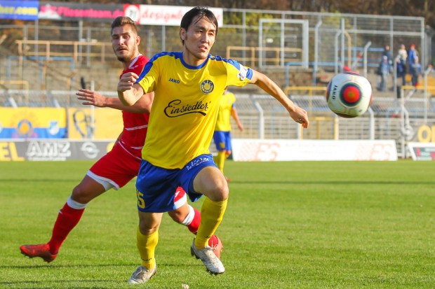 Hiromu Watahiki erzielte das erlösende 1:0 für Lok. Foto: Jan Kaefer