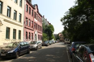 Herderstraße im Sanierungsgebiet Connewitz. Foto: Ralf Julke