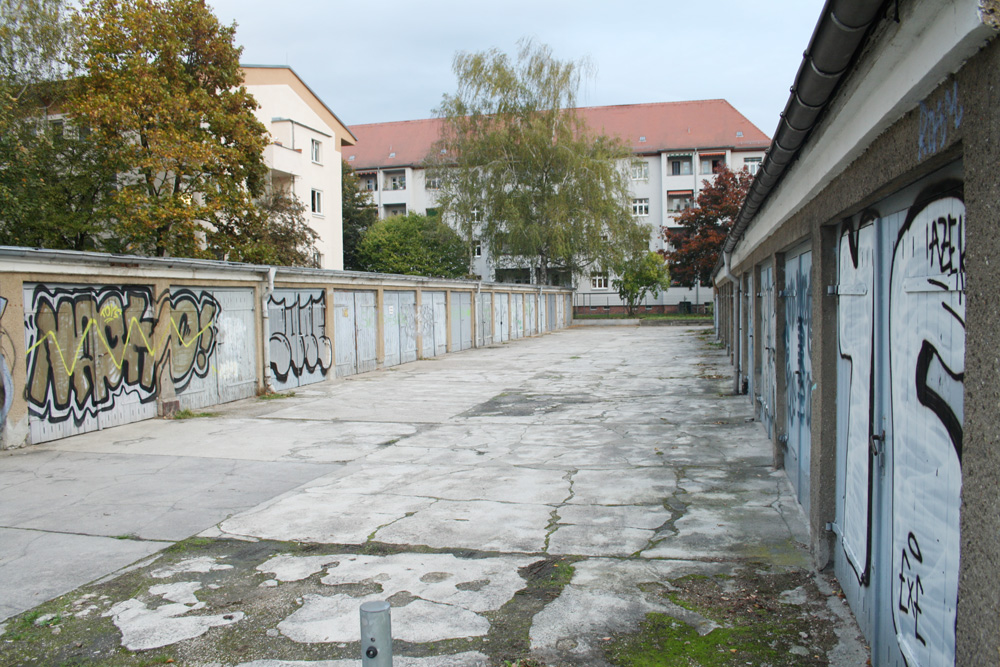 Garagenlandschaft in Connewitz. Foto: Ralf Julke