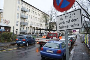 Seit Dezember 2013 galt in der Bernhard-Göring-Straße die Sonderregelung. Foto Ralf Julke