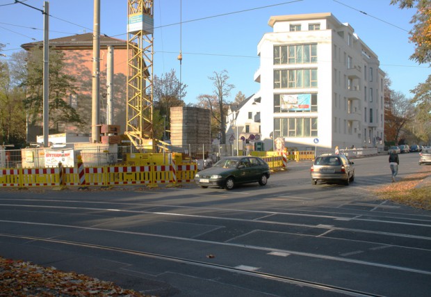Einmündung der Beggartenstraße in die Gohliser. Foto: Ralf Julke
