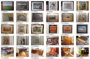 Ein Blick auf die zur Auktion vorgesehenen Stücke aus dem Nachlass von Erich Loest. Screenshot: L-IZ