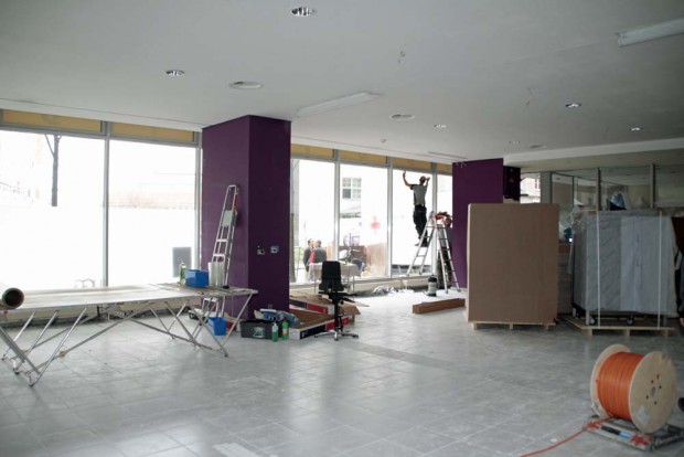 Hier sollen die Bewohner speisen. Früher beherbergte der Saal ein Sonnenstudio. Foto: Martin Schöler