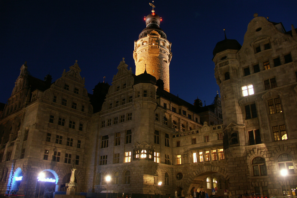 Das über den Kasematten der alten Pleißenburg errichtete Neue Rathaus. Foto: Karsten Pietsch