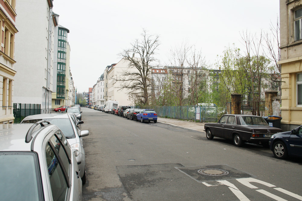 Die Freifläche in der Rochlitzstraße in Schleußig. Foto: Ralf Julke