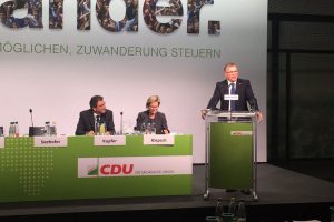 Roland Pohle bei einer Rede auf dem 30. Landesparteitag der CDU. Foto: CDU Leipzig