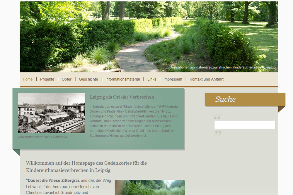 Die freigeschaltete Website "Die Wiese Zittergras". Screenshot: L-IZ