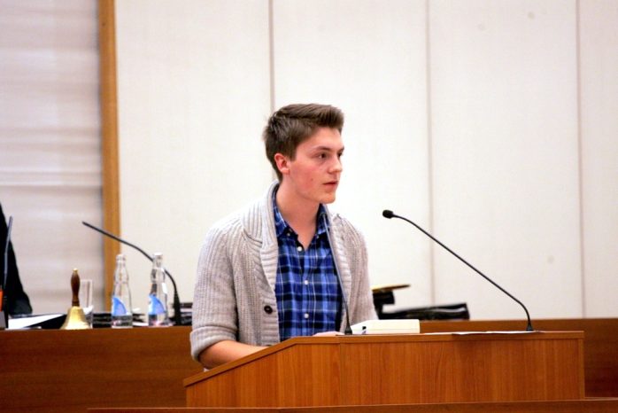 William Rambow vom Jugendparlament. Foto: L-IZ.de