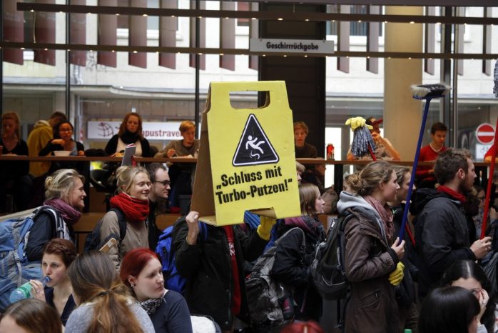 Zwischenstopp in der Mensa. Foto: Alexander Böhm