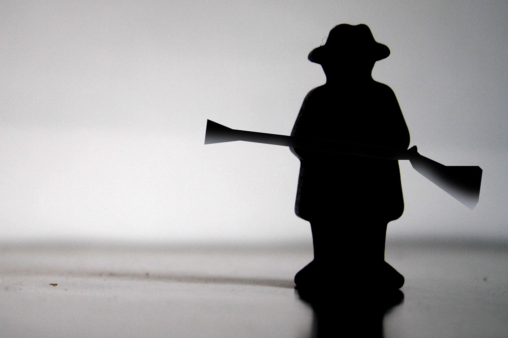 Nur ein ängstlicher Jäger oder ein stramm "besorgter Bürger"? Montage: L-IZ