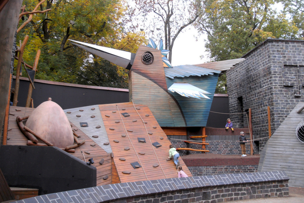 Bärenburg-Spielplatz im Leipziger Zoo. Foto: Karsten Pietsch