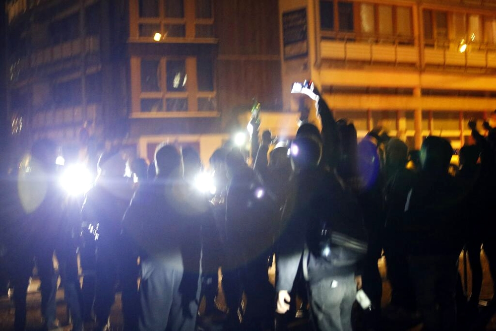 Blendlicht von Legida. Foto: L-IZ.de