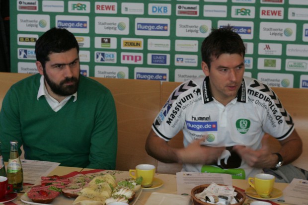 Karsten Günther und Christian Prokop hatten einiges mitzuteilen Foto: Sebastian Beyer