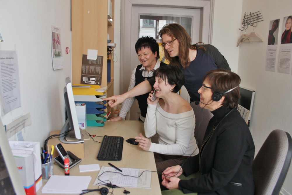 Blick ins Vermittlungsbüro. Foto: KulturLeben Leipzig & Region