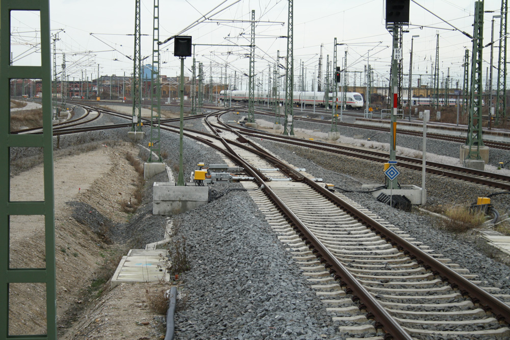 Vorfeld des Hauptbahnhofs Leipzig - auch ohne Zug ganz eindrucksvoll. Foto: Ralf Julke