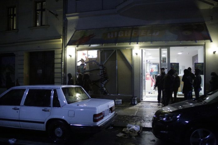 22:44 Uhr: Auch gegen das Highfield Festival richtete sich die Aggression der rechten Randelierer. Foto: L-IZ.de