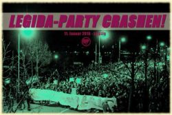 Netz-Aufruf, die "Legida Party crashen". Screenshot Twitter