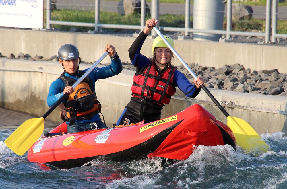 Neu 2016: DUO-Rafting. Foto: Kanupark Markkleeberg