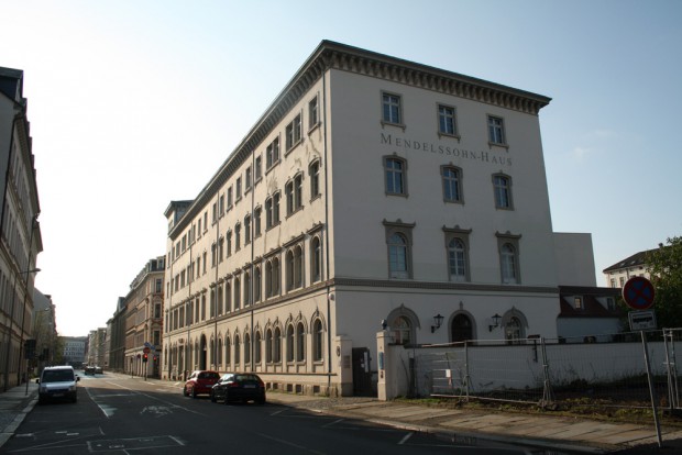 Das gerettete Mendelssohn-Haus. Foto: Ralf Julke
