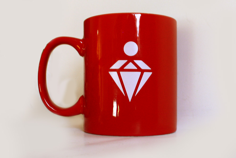 Tasse mit Motiv fürs Premium-Konto. Foto: Ralf Julke