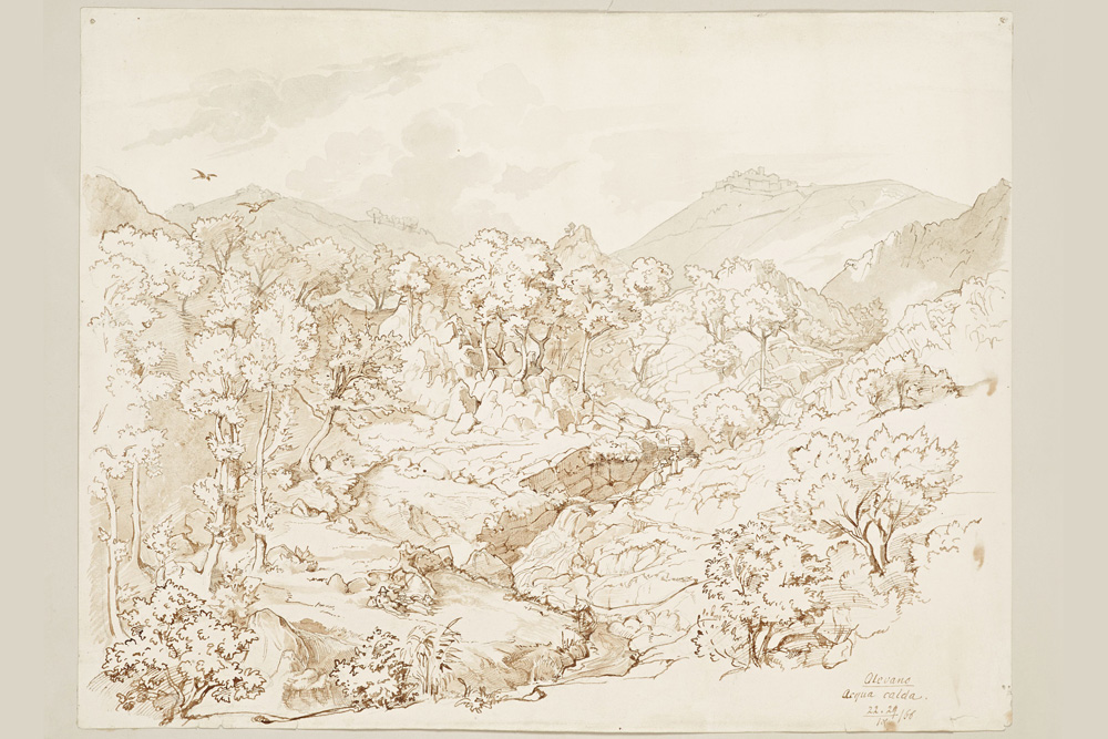 Albert von Zahn: Olevano. Foto: Museum der bildenden Künste Leipzig